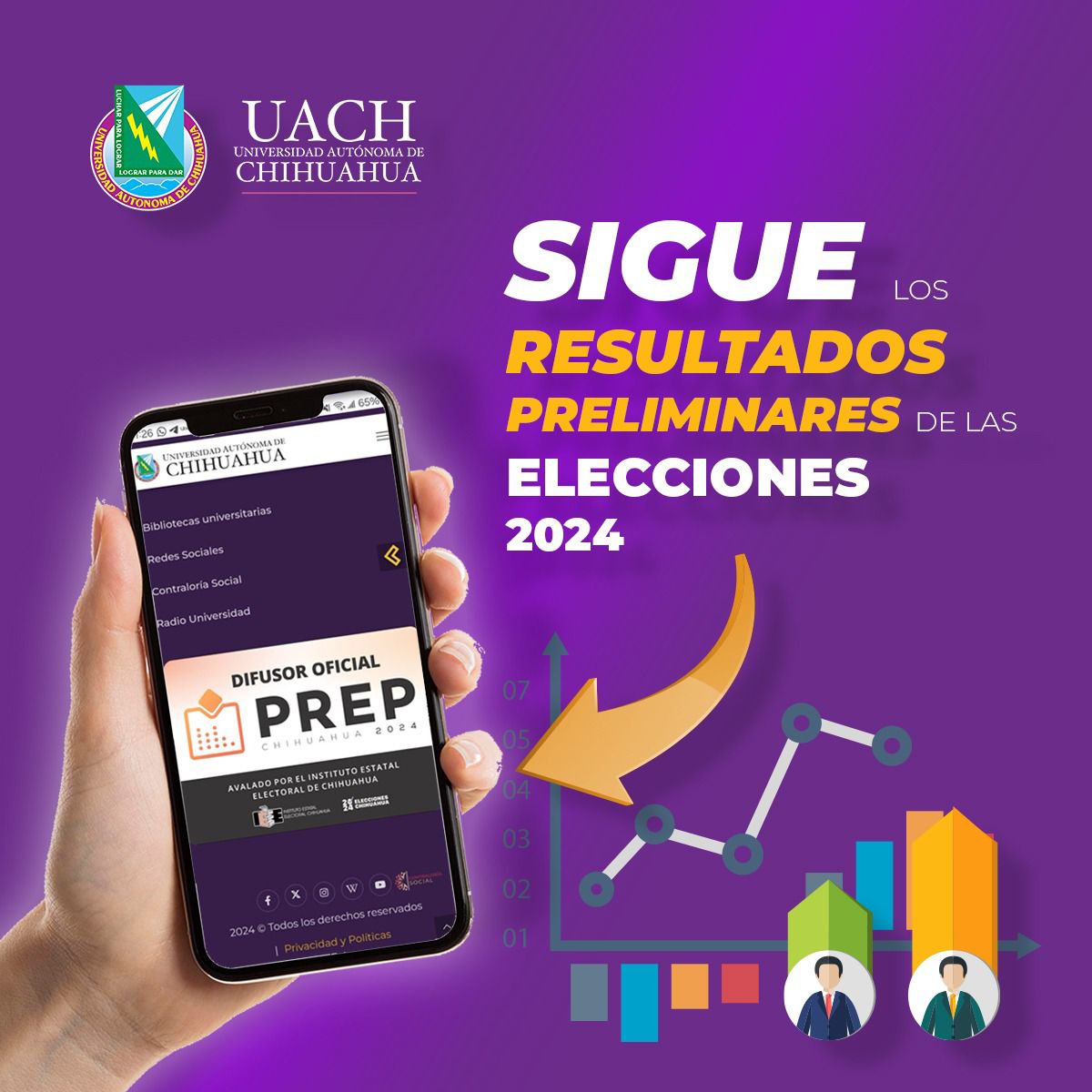 Será UACH difusor oficial del PREP del IEE.