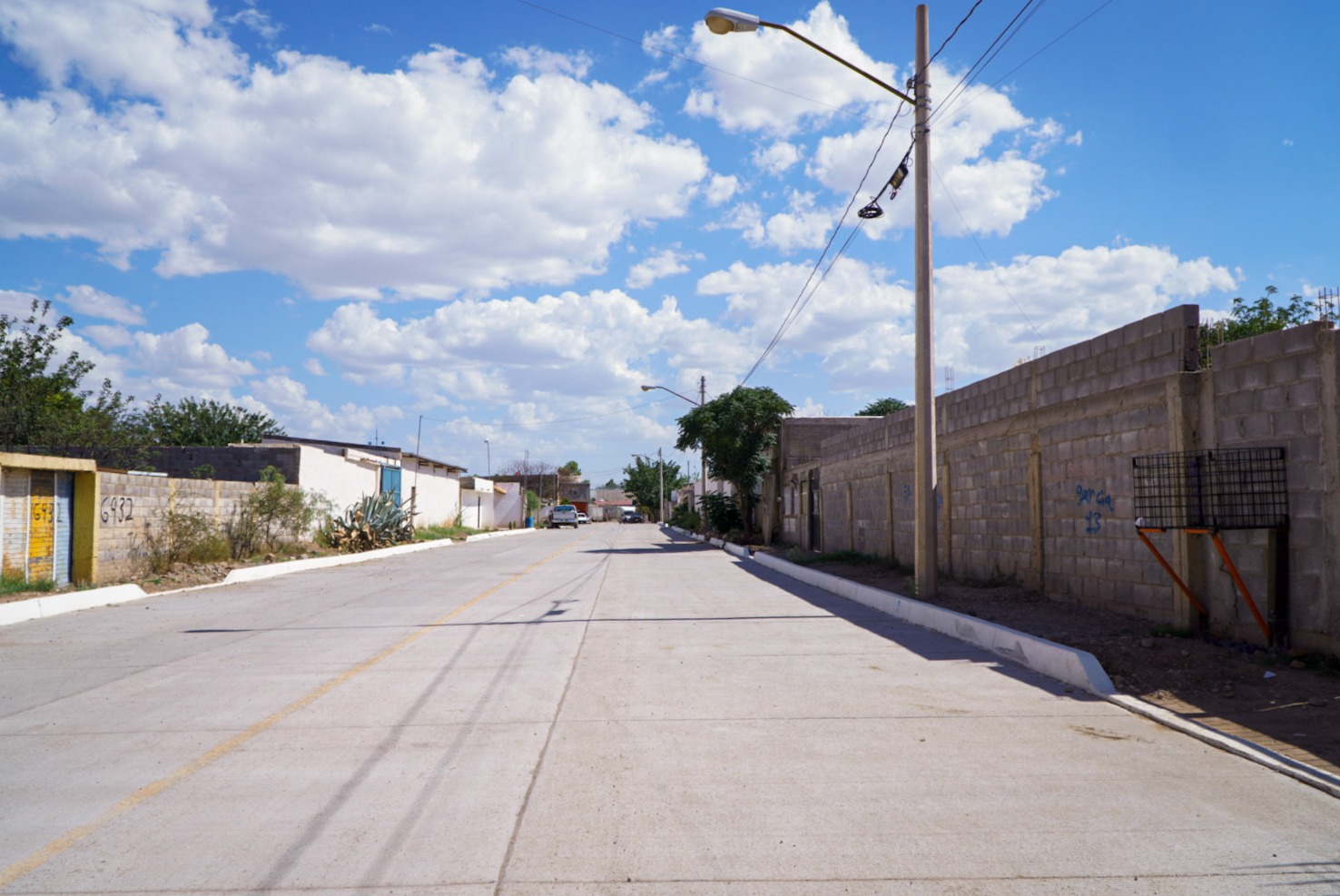 Pavimenta Municipio con concreto hidráulico calles de la Ampliación Nuevo Triunfo