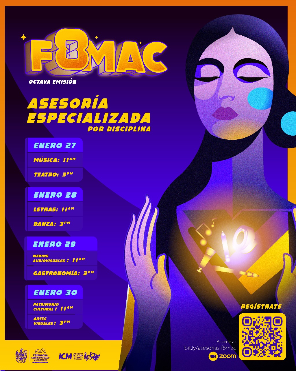 Invita Municipio a artistas y creadores a tomar las asesorías para la octava emisión del FOMAC.