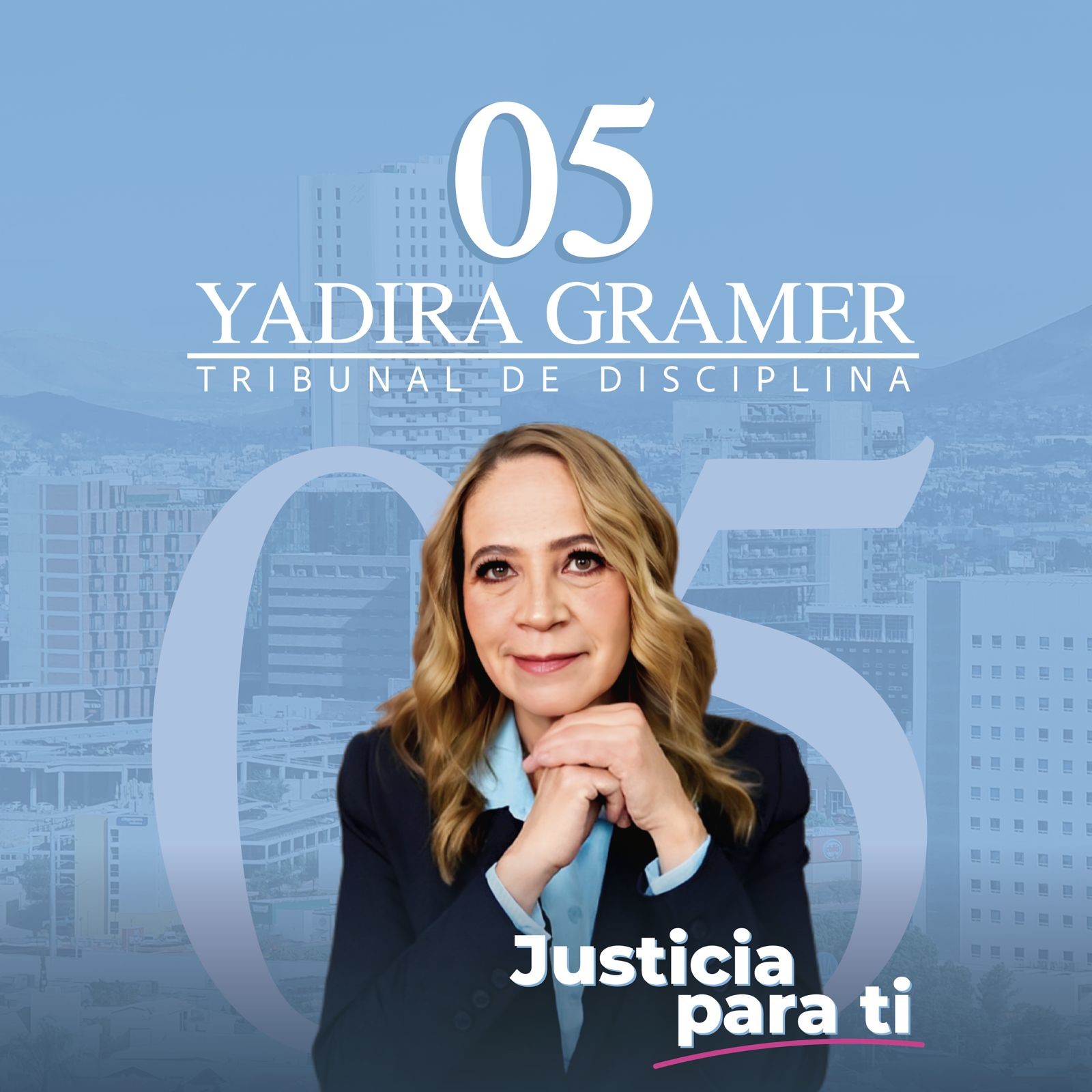 Va Yadira Gramer por magistratura del Tribunal de Disciplina.