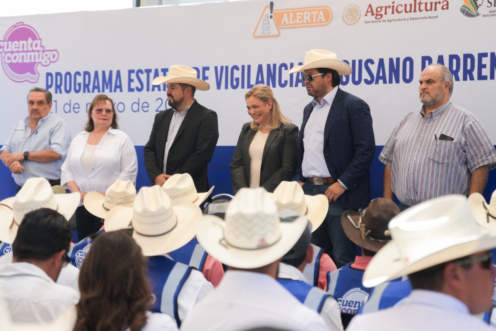 Maru Campos pone en marcha el Programa Estatal de Vigilancia del Gusano Barrenador del Ganado