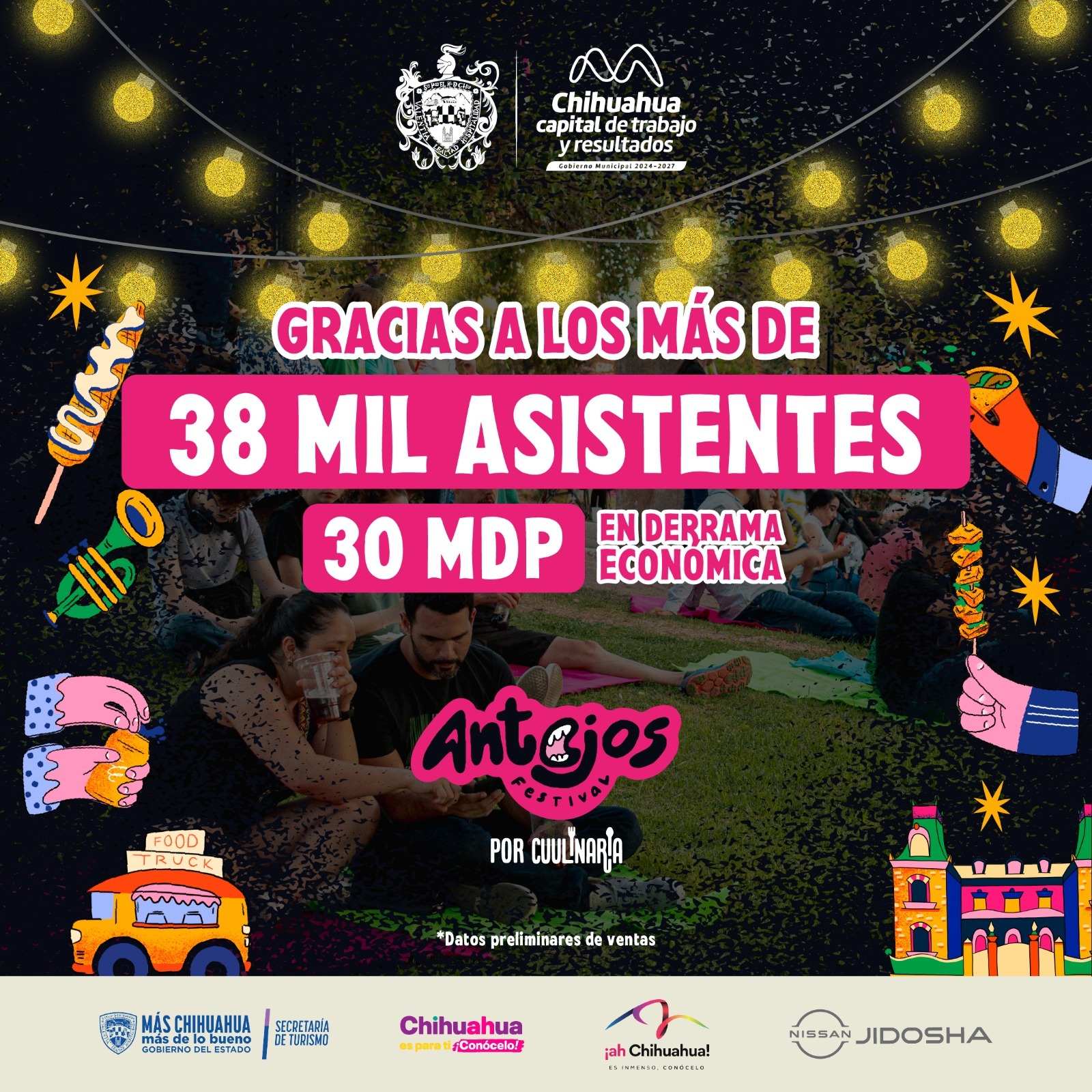 Reporta Municipio más de 38 mil personas y 30 MDP de derrama económica en “Antojos por CUULINARIA”.